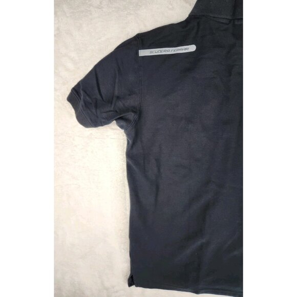 Ferrari Scuderia Mens Polo Shirt Size Medium Black Logo Licensed Etihad Airways - Picture 7 of 16